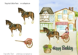 Shopping in the village - Happy Birthday