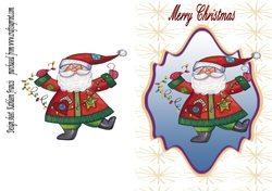 Santa with the fairylights