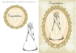 Congratulations couple in the Frame