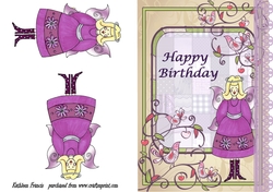 Purple garden fairy