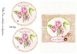 Happy Mothers day. with Gift Tags