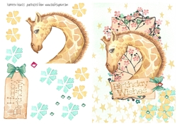 Birthday Wishes Giraffe