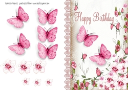 Pink Birthday Butterfly