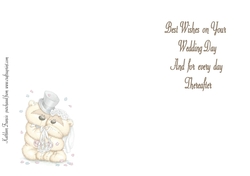 Wedding Bears Insert 