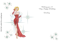 A5 Insert Happy Birthday Darling