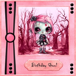 Gothic Pink Cute Skeleton