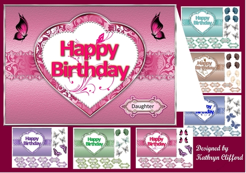 Happy Birthday in heart mega kit