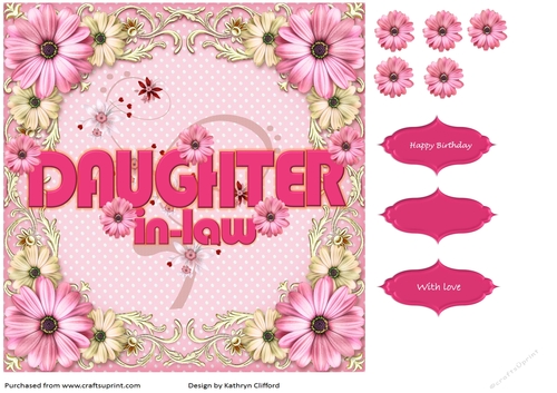Daughter-in-law pink floral
