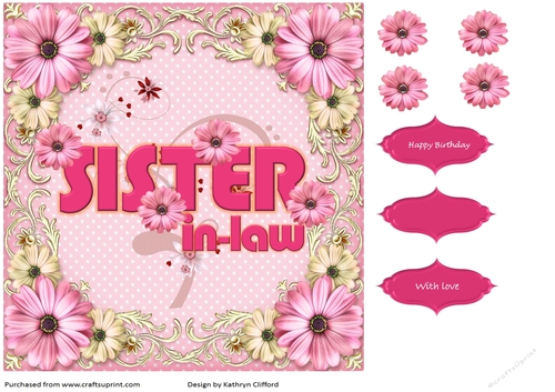 Sister-in-law pink floral