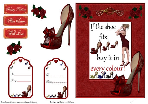 If the shoe fits (red shoe/roses)