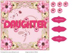 Daughter - Pink Flowers