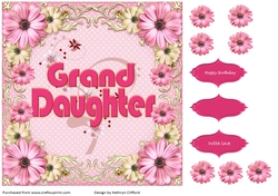 Granddaughter pink floral