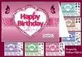Happy Birthday in heart mega kit