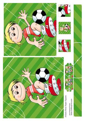 Football Crazy the Reds Large Square Card Front