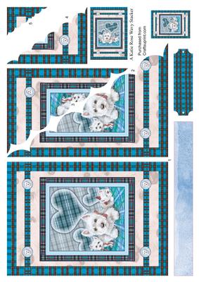 Our Family Together Westies Large Wavy Card Front