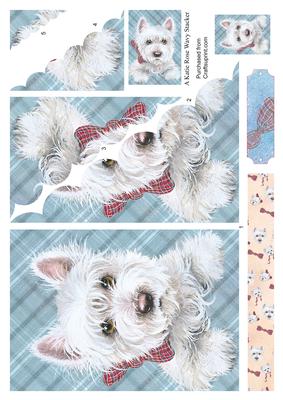 Pure Westies Just Beautiful Large Wavy Card Front