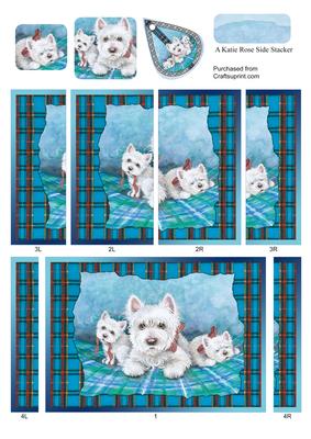 Pure Westies Our Family Large Side Stacker Card Front