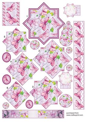 Purple Pastel Occasions Butterflies