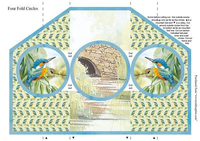 Four Fold Water's Edge "looking On" Kingfisher