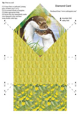 Diamond Water's Edge "otter Moments" Craft Sheet