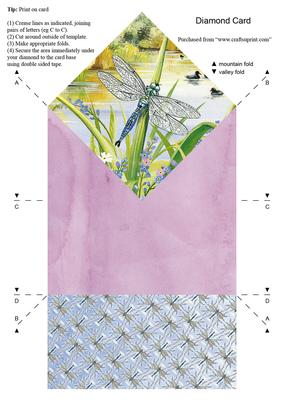 Diamond Water's Edge "dragonfly Days" Craft Sheet