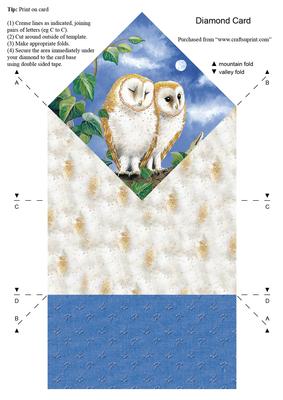 Diamond Water's Edge "night Owls" Craft Sheet