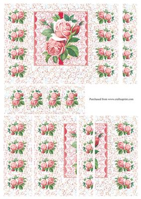 Soft Pink Antique Lace Side Stacker