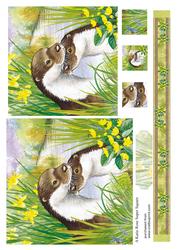 Otter Moments Large Square Card Front