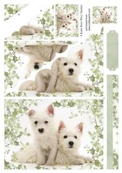 Holly Westie Large Wavy Card Front