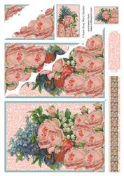 Palest Blooms Vintage Large Wavy Card Front