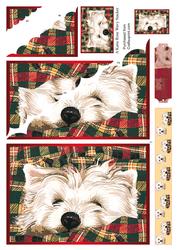 Good Friends Westie is It Morning Large Wavy Card Front