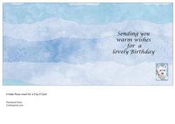 Our Family Westies Special Birthday Inserts 6 by 6