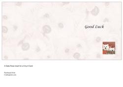 Good Friends Westies Good Luck Insert 6 by 6