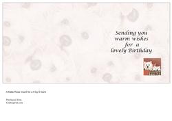 Good Friends Westies Love on Birthday Insert 6 by 6