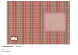 Good Friends Westies Tartan Blank Inserts 7 by 5