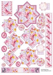 Magenta Pastel Occasions Butterflies