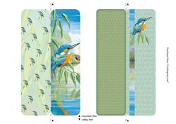 Water's Edge "looking On" Kingfisher Bookmark Sheet