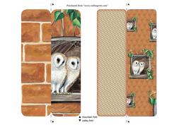 Bookmark Meadow's Edge "barn Owls" Craft Sheet
