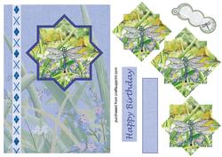 Dragonfly Days Angled Pyramid Topper