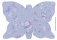 The Lilac Butterfly Shaped Card