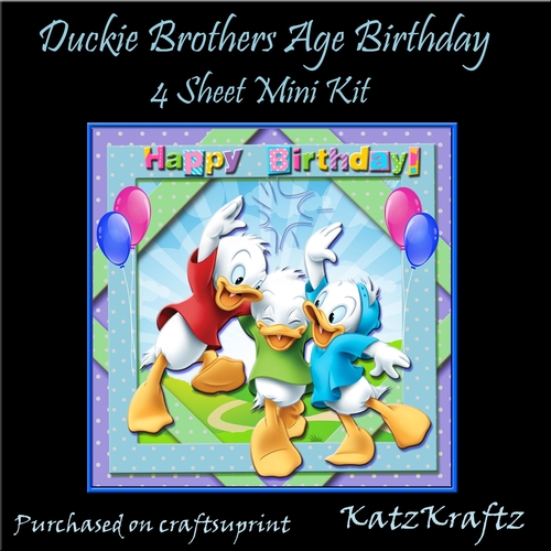 Duckie Brothers Age Birthday Mini Kit