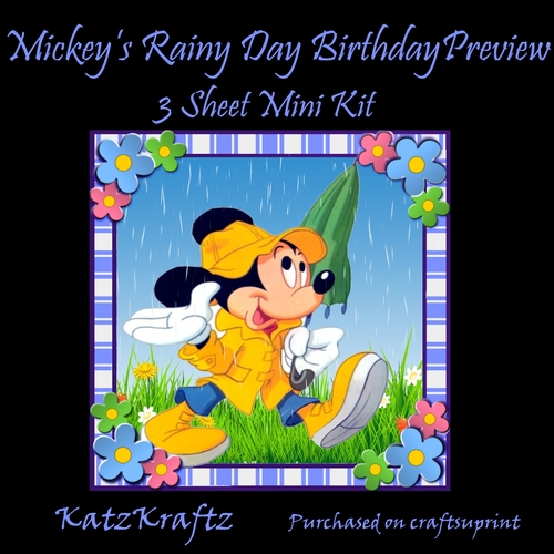 Mickeys Rainy Day Birthday Mini Kit