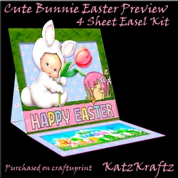 Cute Bunnie Easter Easel
