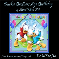 Duckie Brothers Age Birthday Mini Kit