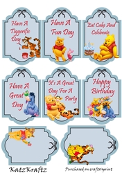 Pooh & Friends Birthday 2 Gift Tags