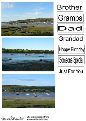 Male Birthday Toppers - Boats