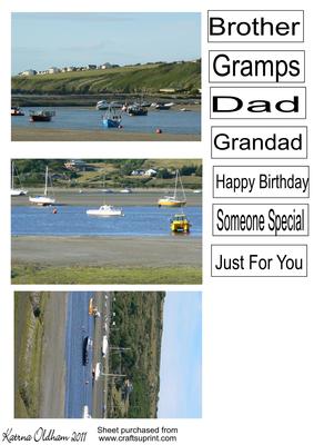 Male Birthday Toppers - Boats 2