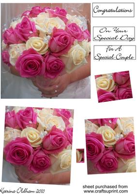 Wedding Bouquet Twisted Pyramid