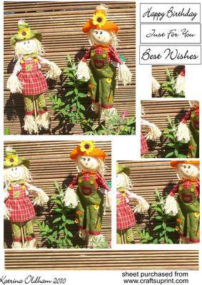 Mr and Mrs Scarecrow Pyramid