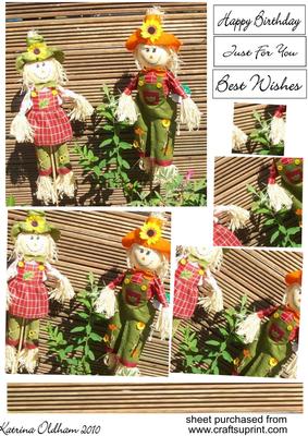 Mr and Mrs Scarecrow Twisted Pyramid